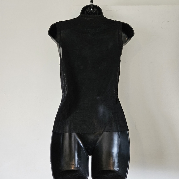 Alain Manoukian Multi-coloured Beaded/Sequin Semi-Sheer Tank - Picture 5 of 8